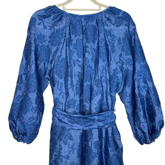 Gorgeous spring blue floral dress XS nwt - Picture 5 of 10